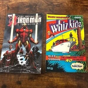 Tandy computer whiz kids & 80's Dc iron man comic books vintage Graphic Novel